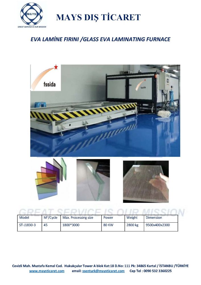 GLASS EVA LAMINATING FURNACE