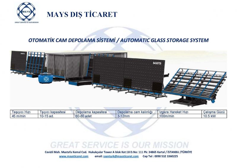 AUTOMATIC GLASS STORAGE SYSTEM