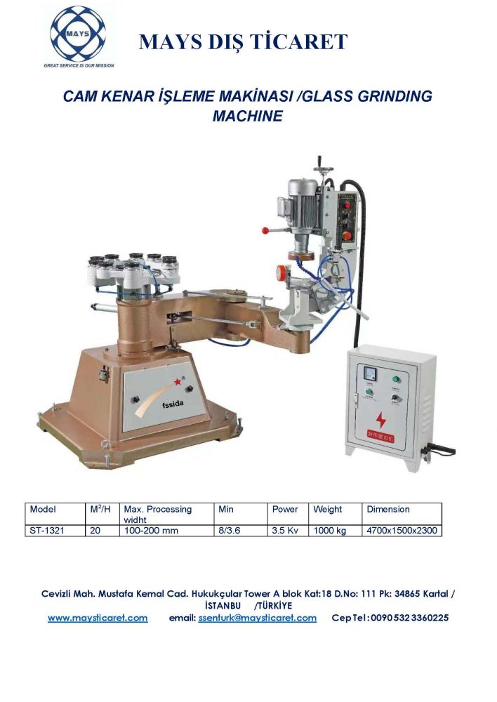 GLASS GRINDING MACHINE